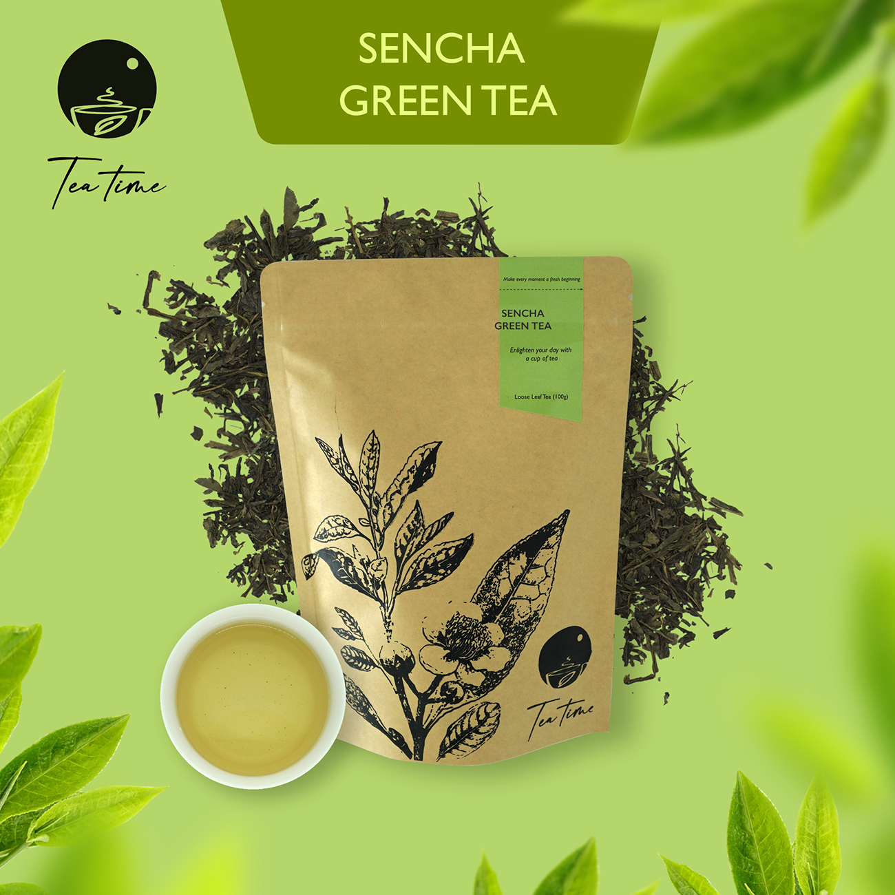 Quality Sencha Green Tea Teatime05
